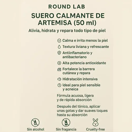 Serum Round Lab Calmante Mugwort Antiacne 50ml
