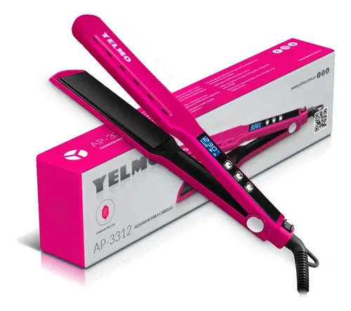 Plancha Para Cabello Ap-3312 Yelmo Temp Regulable Violeta Tourmaline Digital
