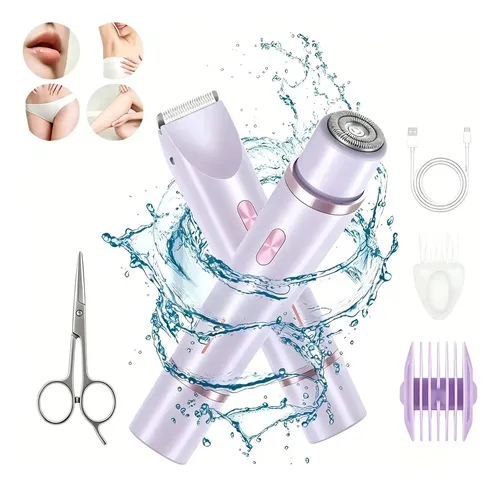 Afeitadora Corporal Doble A Eléctrica 2 En 1 Para Mujer