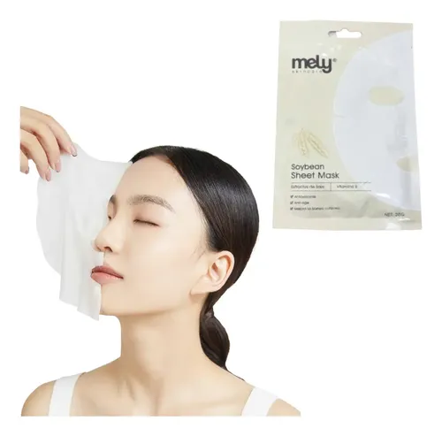 Mascarilla Mely Tela Extractos De Soja Hidrata Viral Premium