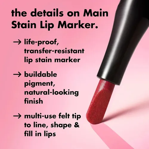 E.l.f. Main Stain Lip Marker Labial Y Delineador 2 En 1 Hotvine – Black Cherry