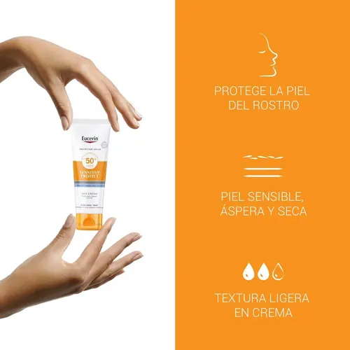 Protector Solar Facial Eucerin Sensitive Protect Fps50 Seca