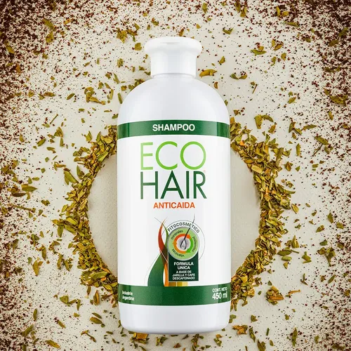 Eco Hair Shampoo Anticaida Fortalece Cabello Ecohair 450ml