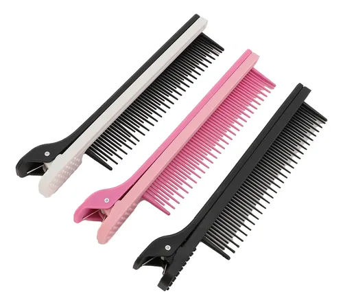 Peineta Con Clip, 3 Unidades, Para Estilista, Plancha De Cab