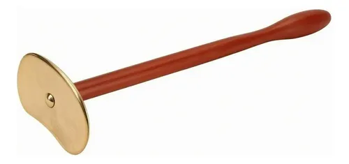 Herramienta Gua Sha De Uso Personal Palosanto Latón Largo