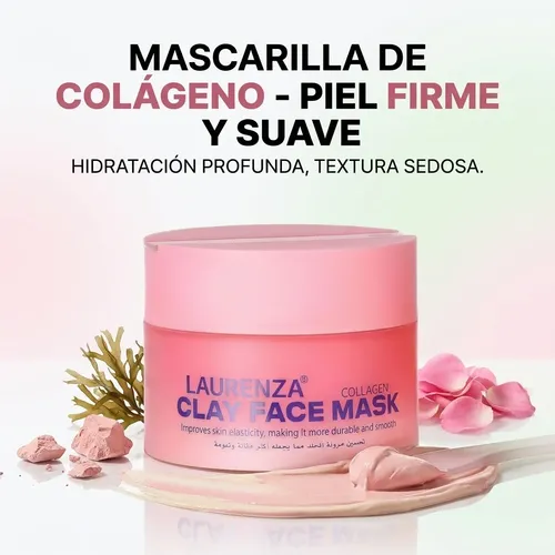 Mascarilla Facial Arcilla Colágeno Reafirma Todo Tipo Piel