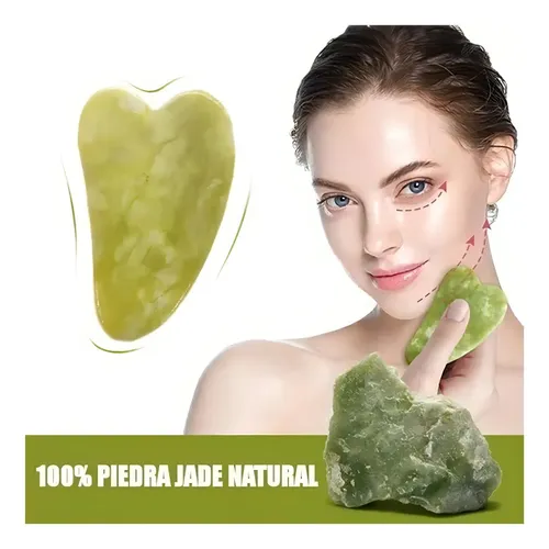 Piedra Gua Sha Masajeador Facial Flacidez Arrugas Natural