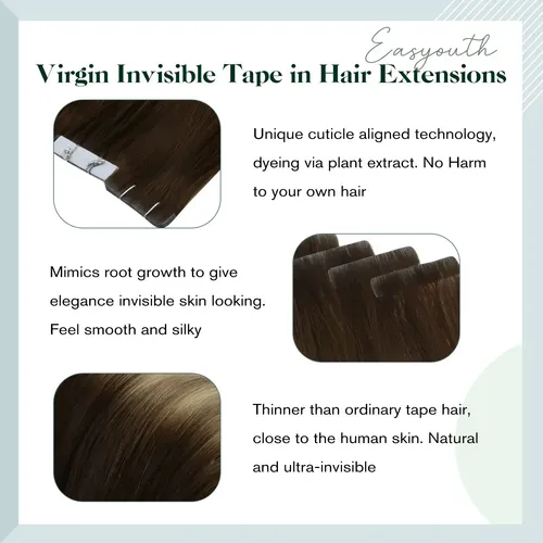 Cinta Adhesiva Invisible Para El Cabello Con Extensión Inyec
