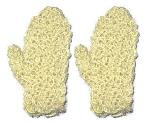 Paquete De 2 Manoplas Exfoliantes De Fibra De Sisal Natural