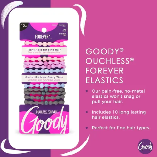 Accesorios Para El Cabello Goody Ouchless Forever Elastics,