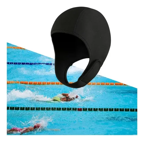 Neoprene Para Natação Con Escudo De Buceo Preto