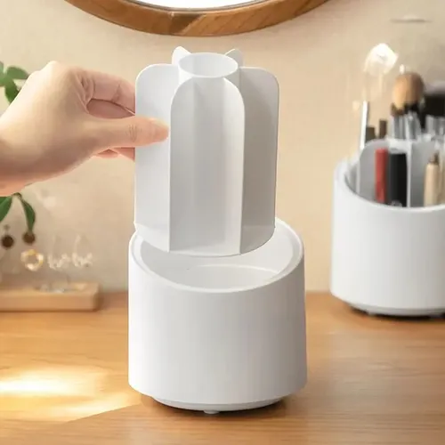 . Organizador De Brochas De Maquillaje Giratorio De 360° Con