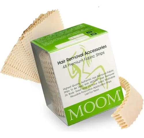 Tiras De Cera Para Depilación Moom, 48 Unidades, Reutilizabl