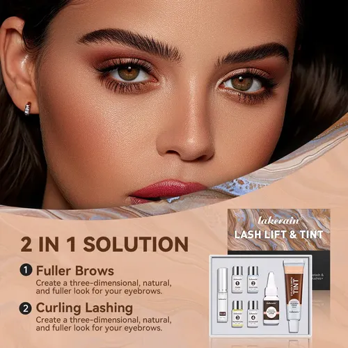 Kit Lifting Y Tinte Pestañas Con Permanente Y Fijación