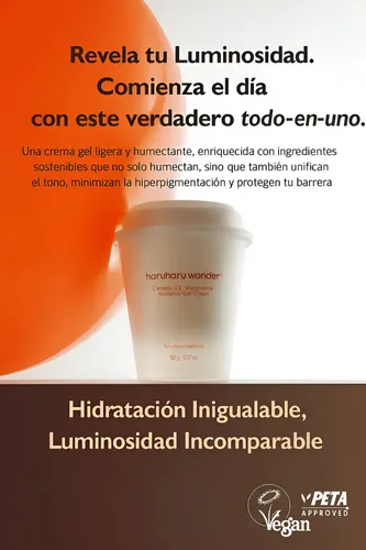 Haruharu Wonder Centella 5% Niacinamide Radiance Gel Cream Normal A Grasa Día/noche