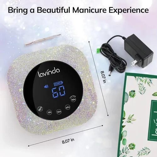 Cabina para Uñas Lavinda Diamond LED de 54W con Temporizador