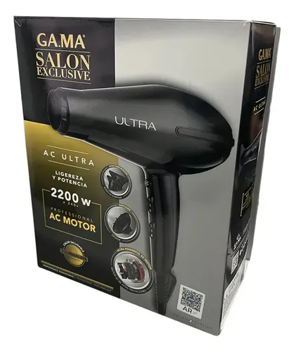 Secador de Pelo Gama Professional AC Ultra 2200W Negro