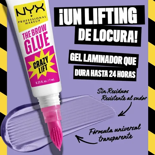 Máscara para cejas NYX Professional Makeup The Super Brow Glue 7mL 20g color transparent
