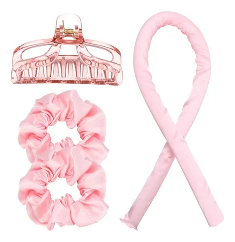 Adbandana Para Rulos Sin Calor Rosa Set De Diys De Sedada