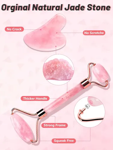Cuidado Facial Gua Sha Face Roller Tools Deciniee Jade Rolle