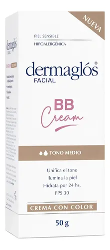 Dermaglos Facial Crema Bb Cream Tono Medio Fps30 50g