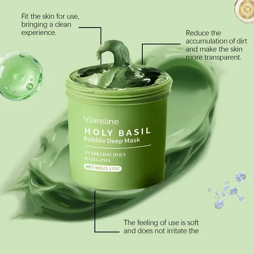 Mascarilla Facial Burbuja Holy Basil 90g Todo Tipo De Piel