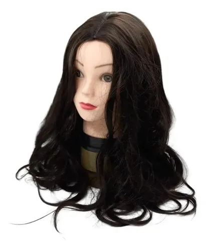 Pelucas Tonos Simil Natural Lacio Punta Sin Fleqillo Tamaño De La Base 60cm Tono Castaño Oscuro #2