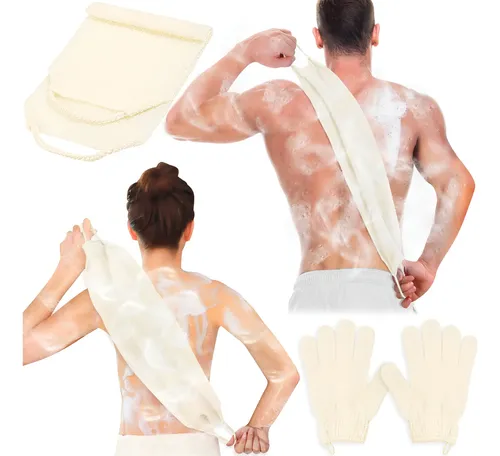 Juego De Guantes Exfoliantes Para Baño Y Ducha