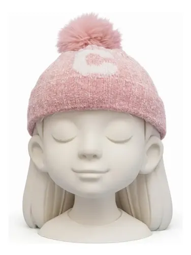 Exhibidor Infantil Cabeza Tamaño Niña 3d  23 Cm
