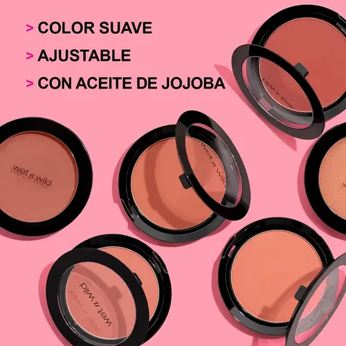 Wet N Wild Rubor En Polvo Compacto Blush Coloricon Tono del maquillaje Pinch me pink