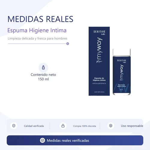 Espuma Higiene Intima Pene Para Hombres Piel Sensible