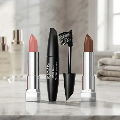 Combo Labiales Maybelline Cremosos Mascara Pestañas Imagic