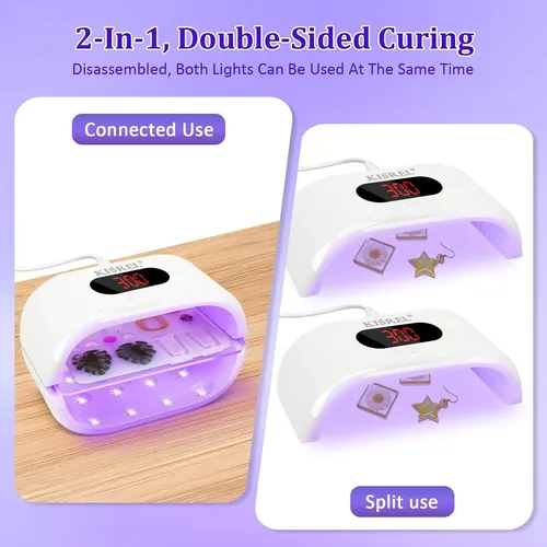 Luz Uv Para Resina Kisrel 36w Con Diseño De Doble Cara