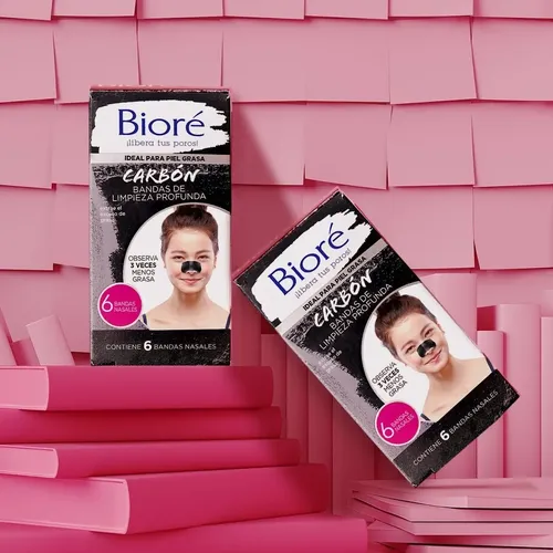 Bioré Carbón Bandas De Limpieza Profunda