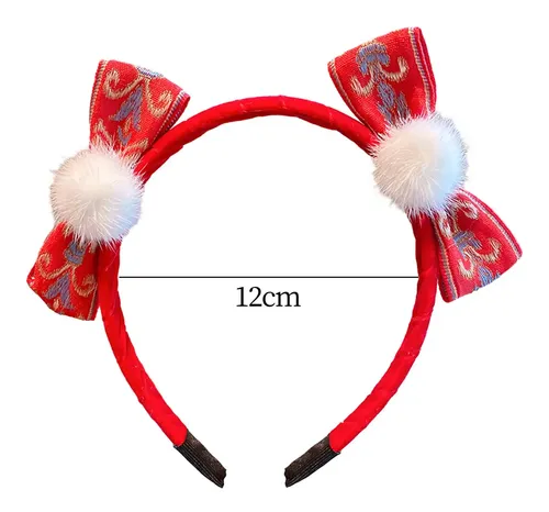 Diadema De Lazo Con Pompón Para Año Nuevo Chino