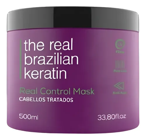 Shampoo + Mascara Control X 500ml Sin Sal Real Brazilian