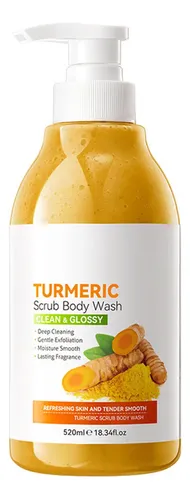 Jabones Líquidos, Exfoliante Y Gel De Baño Con Cúrcuma