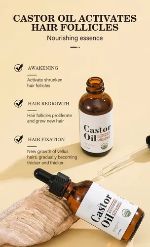 Aceite De Ricino Para Crecimiento De Pestañas Y Cejas 60ml 2