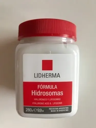 Crema Hidratante Facial Lidherma Ácido Hialurónico 280mL para Todo Tipo de Piel