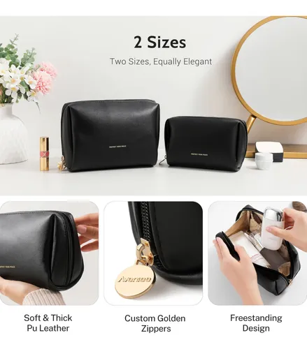 Bolsa De Maquillaje De Viaje Aveniee Small De Piel Vegana Ne