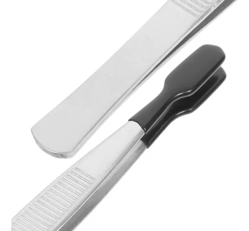 Flat Tip Stainless Steel Tweezers For Aquarium Silver