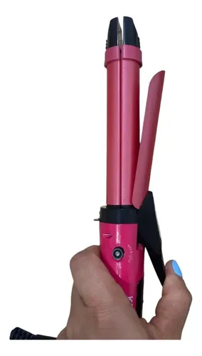 Planchita Y Buclera 2 En 1 Rosa Kanji Cable Giratorio