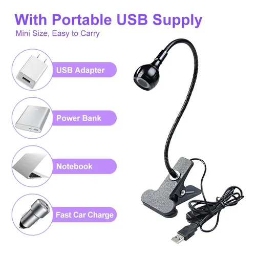 Lampara Uv Led 3w Para Uñas De Gel