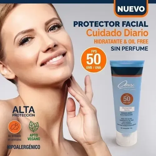 Protector Solar Facial Arex Fps 50 Piel Sensible 50g