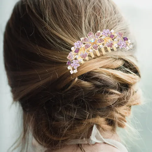 Peineta De Pedrería Para Cabello Accesorio 4792953