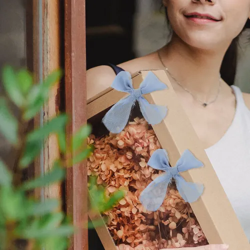 Cinta De Poliéster Para Flores Y Cabello Multifunción Azul Claro