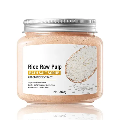 Exfoliante De Baño Con Pulpa De Arroz, Cáscara De Nuez, Ácid
