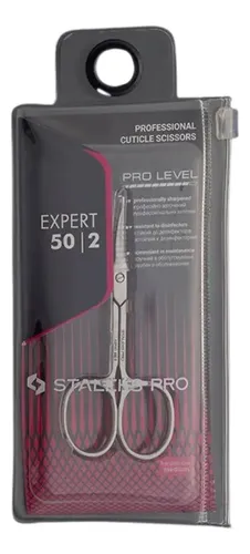 Cortauñas Staleks Pro Se-50/2, tijeras para cutículas, 9 cm, color gris