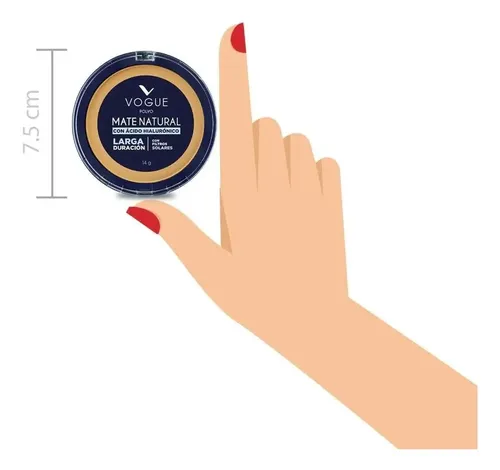Polvo Compacto Vogue Mate Natural