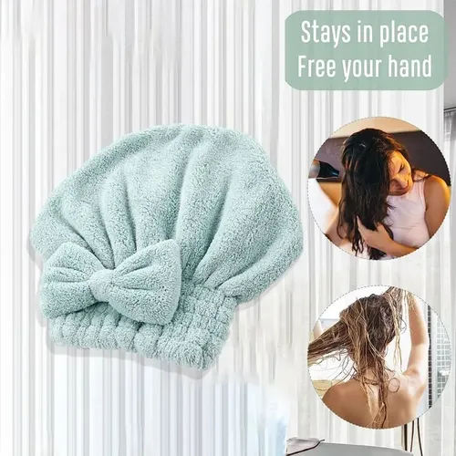 Gorra De Microfibra Toalla Mujer Cabeza Salida De Baño